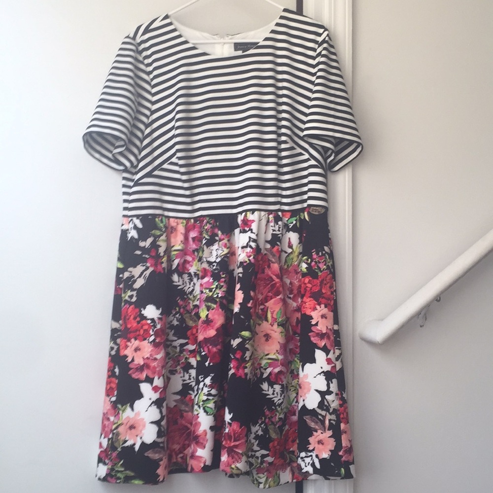 Mixed print comfy dress